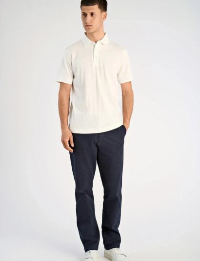 Lindbergh Needle Drop Polo S/S White S Lindbergh Needle Drop Polo S/S White S