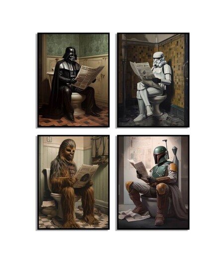 Star Wars karakterer Baderom Plakatsett
