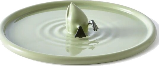 POLSPOTTEN Plate Diving Duck   Green   L40X W40X H9.5CM