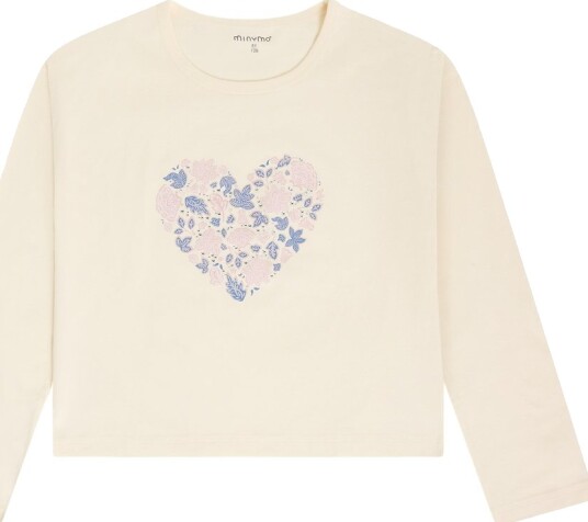 Minymo Genser   Måneskinn Blue   Minymo   8 år (128)   Genser Beige Marineblå Rosa