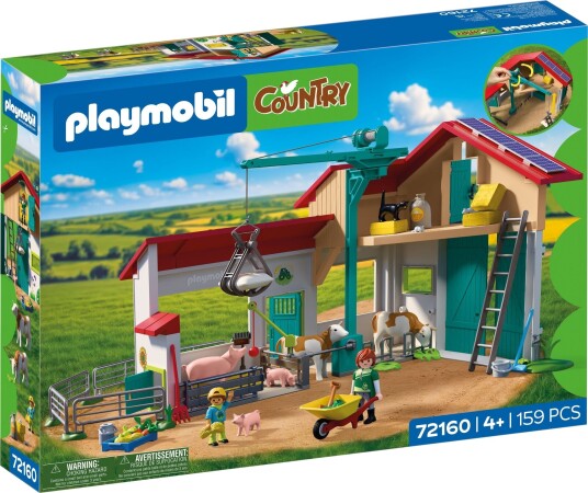 Playmobil Stor Gård Byggesett for Barn - 159 Deler