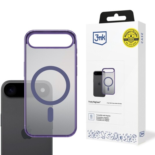 3mk Frosty MagCase Deksel til iPhone 17 Air   Lilla