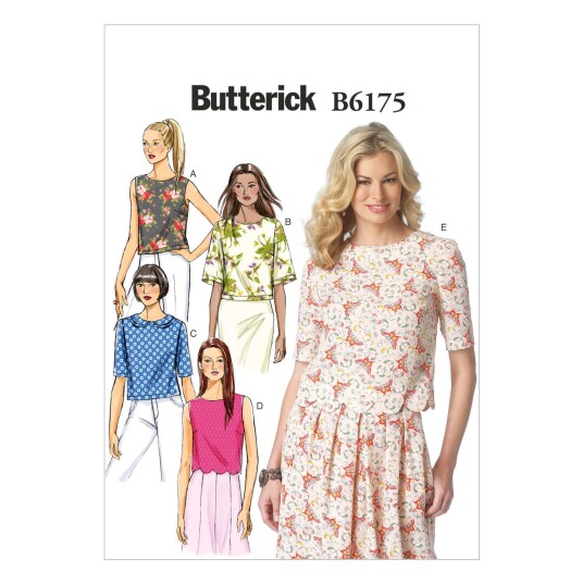 Butterick 6175- Topp A5 (6-8-10-12-14)