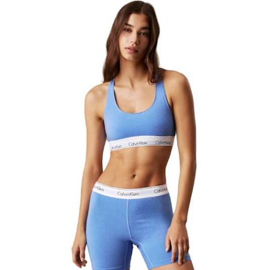 Calvin Klein Icon Cotton Modal Bralette Glacier S Calvin Klein Icon Cotton Modal Bralette Glacier S