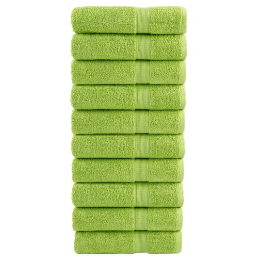 Premium håndklær SOLUND 10 stk eplegrønn 50x100cm 600g/m2 Premium håndklær SOLUND 10 stk eplegrønn 50x100cm 600g/m2