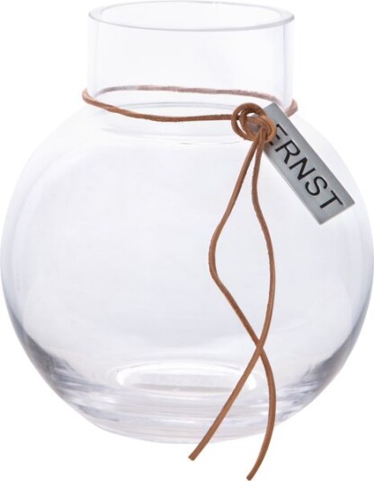 Ernst Vase   Glass H14cm Klar