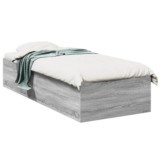  Sengeramme grå sonoma 90x190 cm konstruert tre 8721102617065