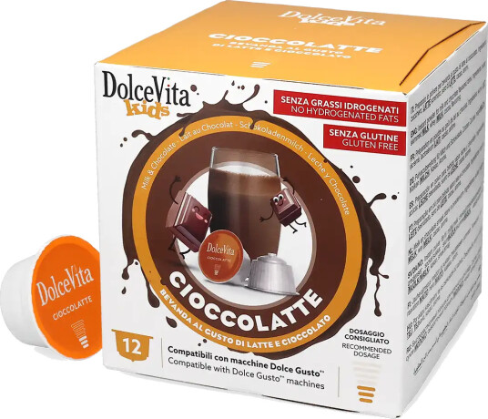 Dolce Vita | Ciocco Latte – Melkesjokolade 12 kapsler til Dolce Gusto