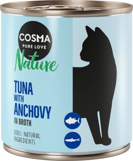 Cosma Våtfôr Nature Tunfisk Med Ansjos 12 X 280 G