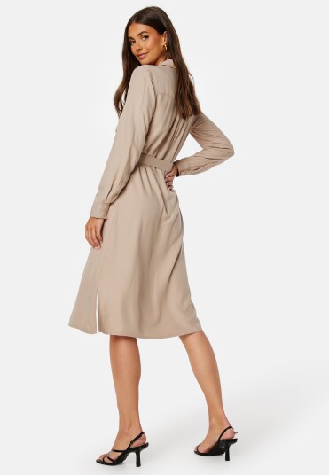 BUBBLEROOM Bella shirt dress Light beige 48