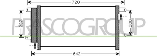 Kondensator klimaanlegg PRASCO FT927C001 Kondensator klimaanlegg PRASCO FT927C001