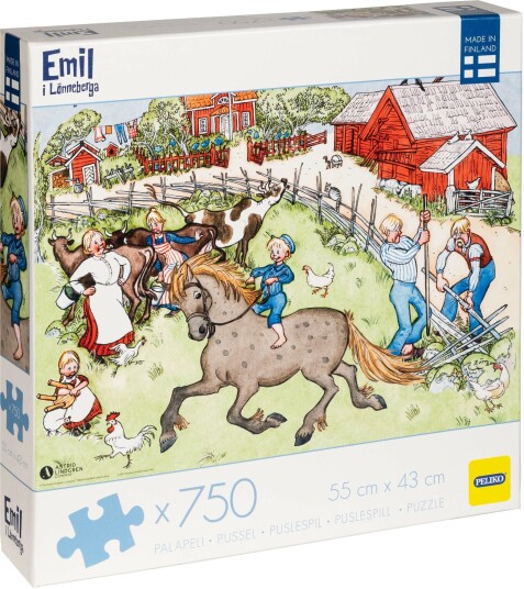 Peliko Emil Fra Lønneberget Puslespill 750 Brikker Peliko Emil Fra Lønneberget Puslespill 750 Brikker