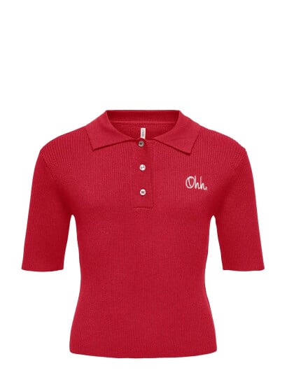 Kids Only Kognatascha Ss Polo Shirt Knt Red 146 152