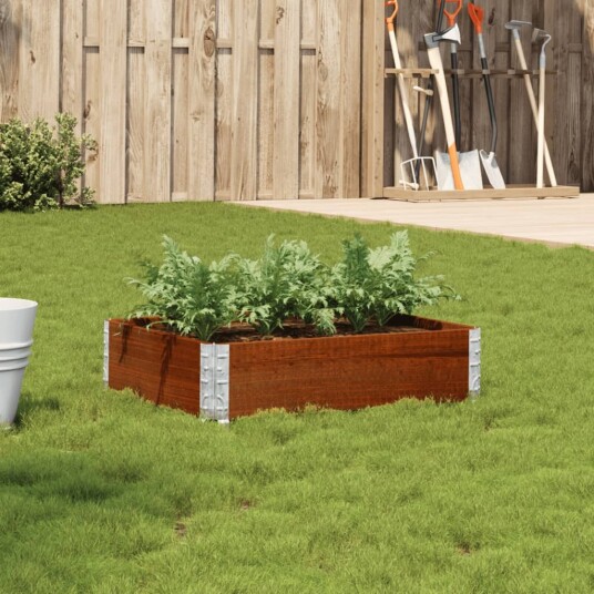Plantekasse brun 80x60 cm heltre furu
