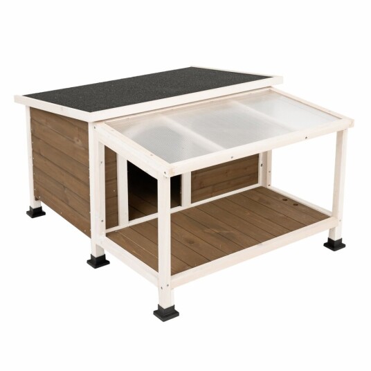 Zooplus Exclusive Hundehus Doug Størrelse M: L 103.7 X T 112 X H 70 cm