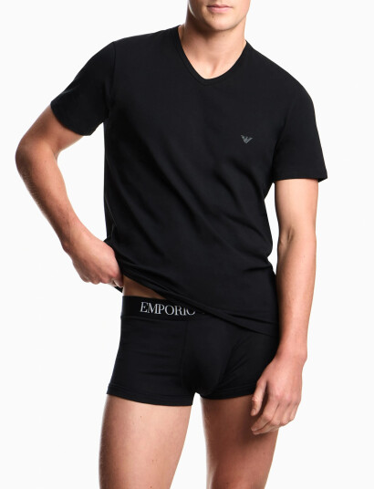 Emporio Armani 2 Pack Top - Black - M