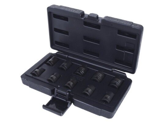 Ks Tools 3/8" Støpselsett med 10 Hoder i Krom-Molybden-Stål Ks Tools 3/8" Støpselsett med 10 Hoder i Krom-Molybden-Stål
