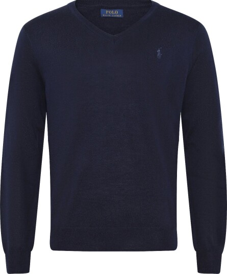 Polo Ralph Lauren 2/30 Merino Wl Rws Lsl Plo HUNTER NAVY L