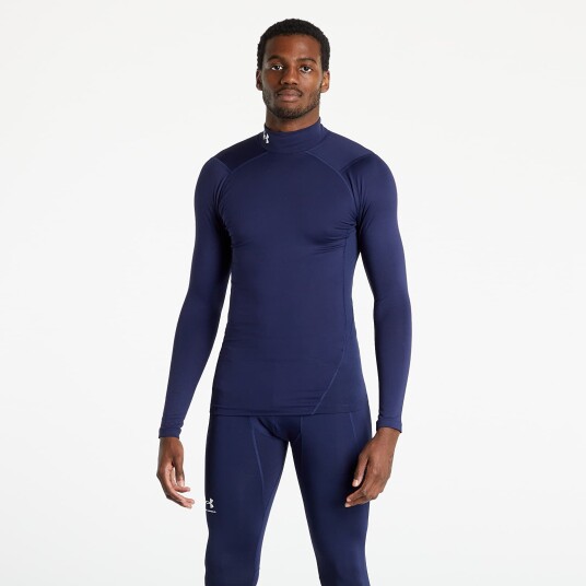 Under Armour Coldgear Armour Comp Mock Midnight Navy Midnight Navy S