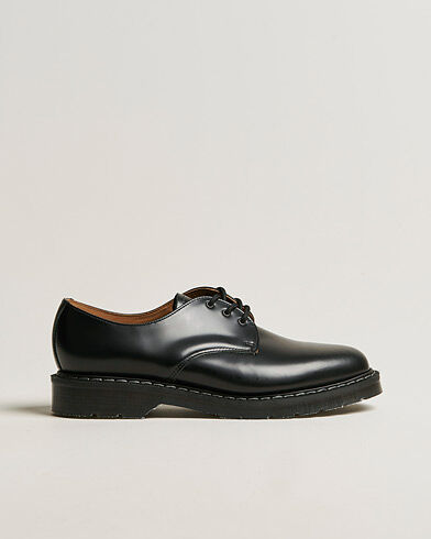 Solovair 3 Eye Gibson Shoe Black Shine