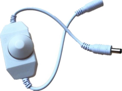 Dimmer med kabel Hvit 12V 24W 24V 48W Dimmer med kabel Hvit 12V 24W 24V 48W
