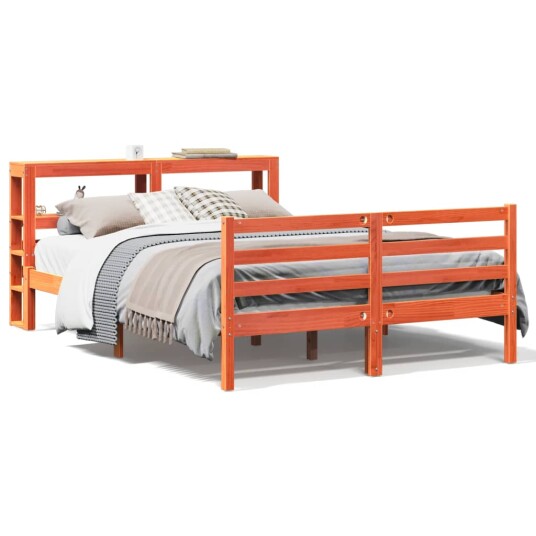  Sengeramme uten madrass voksbrun 120x190 cm heltre furu 3305838