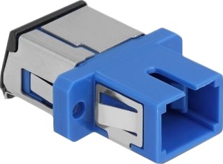 Delock - Nettverkkopler - Sc-Enkeltmodus (Hunn) Til Sc-Enkeltmodus (Hunn) - Fiberoptisk - Simpleks - Blå