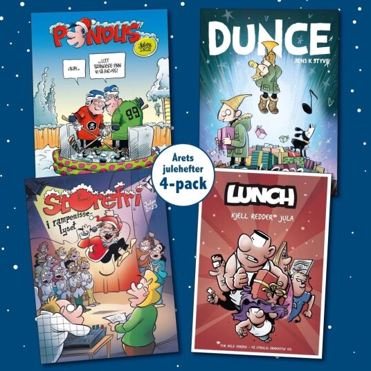 Årets Julehefter 4-Pack 2023 Av Marius Henriksen, Børge Lund, Jens K. Styve, Frode Øverli