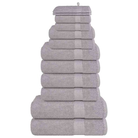 12 delers håndklesett FROGN grå 360 gsm 12 delers håndklesett FROGN grå 360 gsm