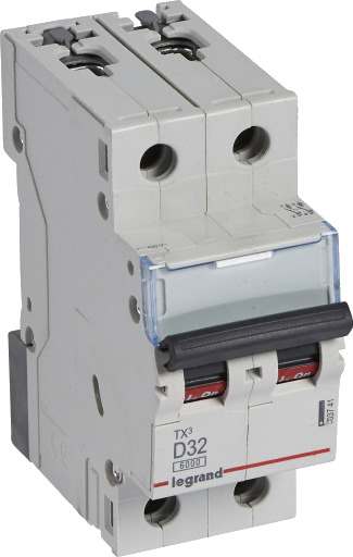 Legrand 5 stk TX³ MCB automatsikring D10 3P 3M 6kA