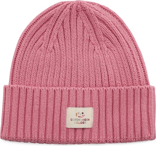 Copenhagen Colors Cotton Knitted Classic Beanie   Pink   48/50/9M/3Y