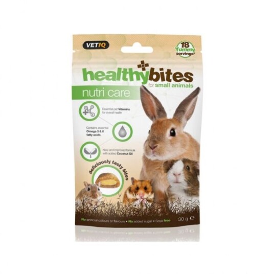 Vetiq Healthy Bites For Smådyr Nutri Care 30 G Vetiq Healthy Bites For Smådyr Nutri Care 30 G
