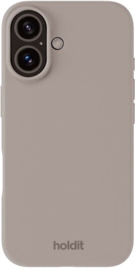Holdit Silicone Mobildeksel for iPhone 16 - Taupe