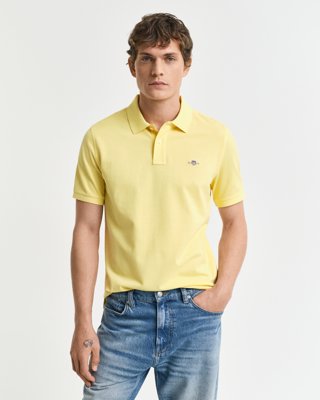 Klassisk piquéskjorte i regular fit BANANA YELLOW XL Klassisk piquéskjorte i regular fit BANANA YELLOW XL