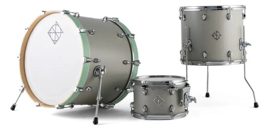 Dixon Cornerstone Hybrid 22" Shell Set 3-piece Satin Cement Grey