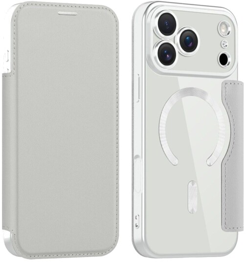 Trolsk Lommebokdeksel med MagSafe (iPhone 17 Pro) Grå