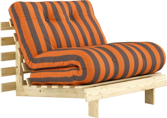 Roots Sovesofa 90x200 cm Oransje / Brun