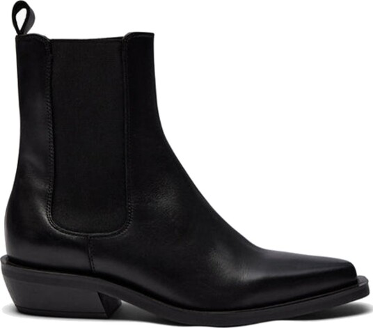 Pavement Almira Leather Boots Sort 40
