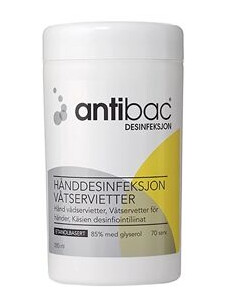 Antibac Desinfeksjon Våtservietter Boks