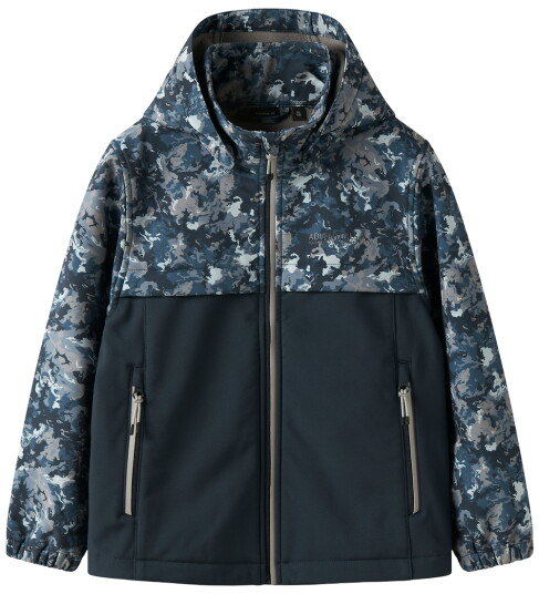 Name It Nkmalfa08 Softshell Jacket Block Aop Fo Navy 152