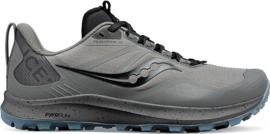 Saucony Women's Peregrine Ice+ 3 37, Gravel/Black Saucony Women's Peregrine Ice+ 3 37, Gravel/Black