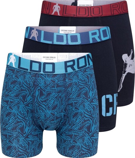 CR7 Boxershorts   3 pack   Svart/Blå   JBS   7 9 år 122 134   Boxershorts