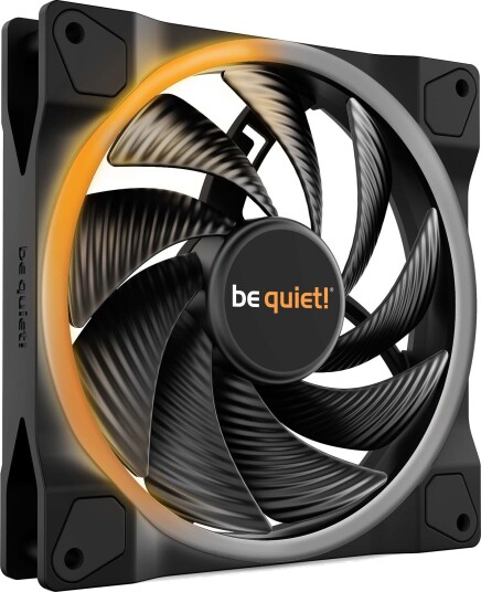 be quiet! LIGHT WINGS 140mm PWM RGB Kabinettvifte 2200 RPM Svart