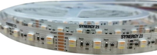 Synergy 21 Led Flexstripe 60 Rgb Dc24v Rgbww Rgbcct Med Chip Uls 10 M