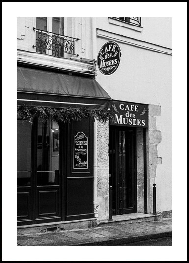 Old Paris Café Plakat Plakat / 100x150cm