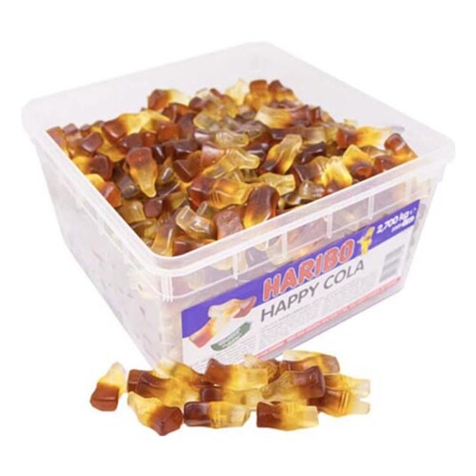 ERT Godis Bulk Happy Cola Løsvekt i Boks - 2,7 kg ERT Godis Bulk Happy Cola Løsvekt i Boks - 2,7 kg