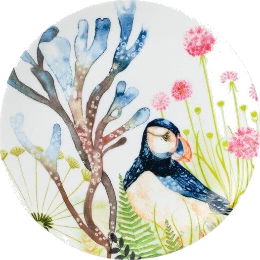 Magnor Florytale tallerken 21 cm Puffin