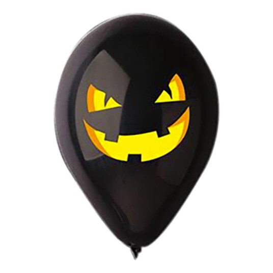 Ballongkungen AB Ballonger Halloween Gresskar Svart - 25-pakning