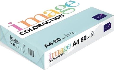 Image Coloraction Lagoon/Pale Blue Kopipapir Træfri Ecf 80G/M2 210Mm X 297Mm A4 Smal Bane Pa