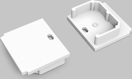 Topmet 1 stk. Endestykke LINEA IN20 TRIMLESS Med hull hvit Topmet 1 stk. Endestykke LINEA IN20 TRIMLESS Med hull hvit